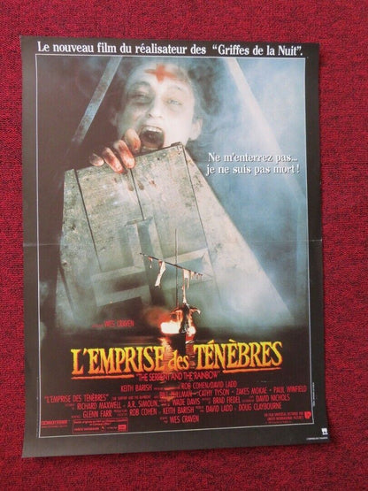 L'EMPRISE DES TENEBRES/THE SERPENT AND THE RAINBOW FRENCH (13.5"x 20.5") POSTER