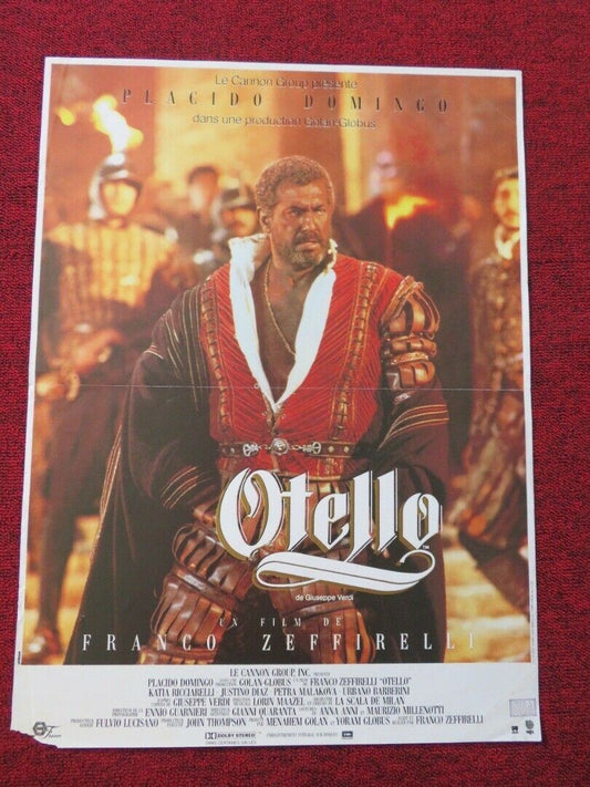 OTELLO FRENCH (15.5"x 21") POSTER CANON PLÁCIDO DOMINGO 1986