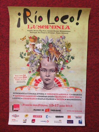 RIO LOCO FRENCH (16"x 23.5") POSTER MUSIC FESTIVAL 2012