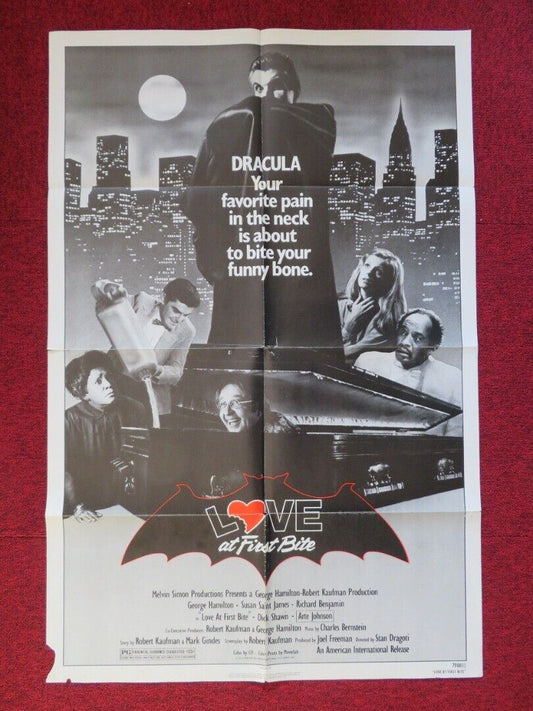 LOVE AT FIRST BITE FOLDED US ONE SHEET POSTER GEORGE HAMILTON 1979