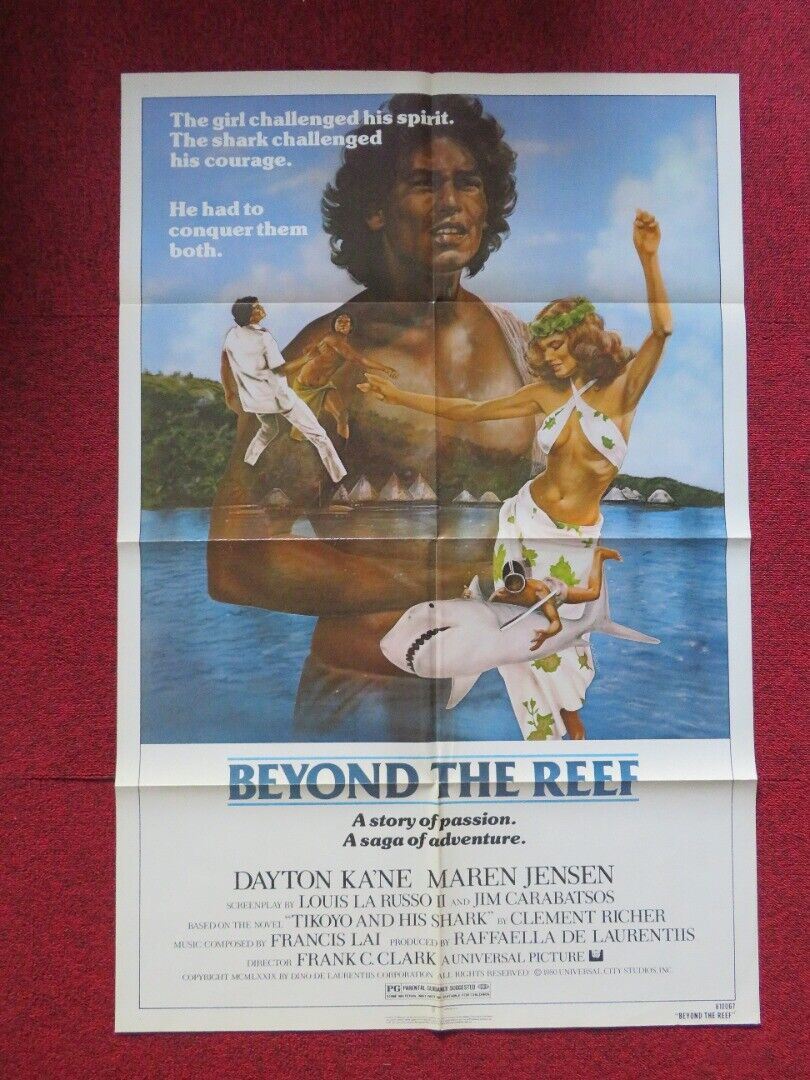 BEYOND THE REEF FOLDED US ONE SHEET POSTER DAYTON KA'NE MAREN JENSEN 1981