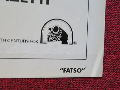 FATSO FOLDED US ONE SHEET POSTER ANNE BANCROFT DOM DELUISE 1980