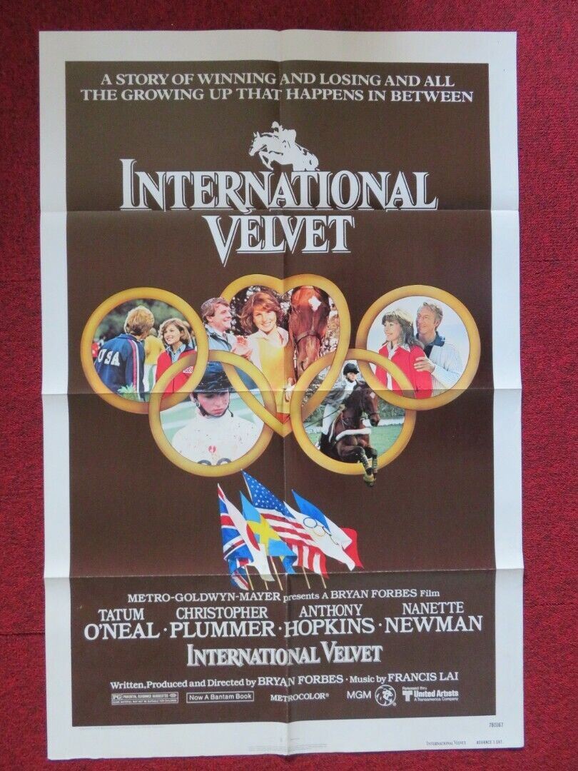 INTERNATIONAL VELVET - ADVANCED FOLDED US ONE SHEET POSTER ANTHONY HOPKINS '78G