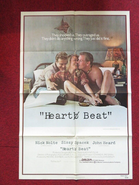 HEART BEAT FOLDED US ONE SHEET POSTER NICK NOLTE SISSY SPACEK 1980