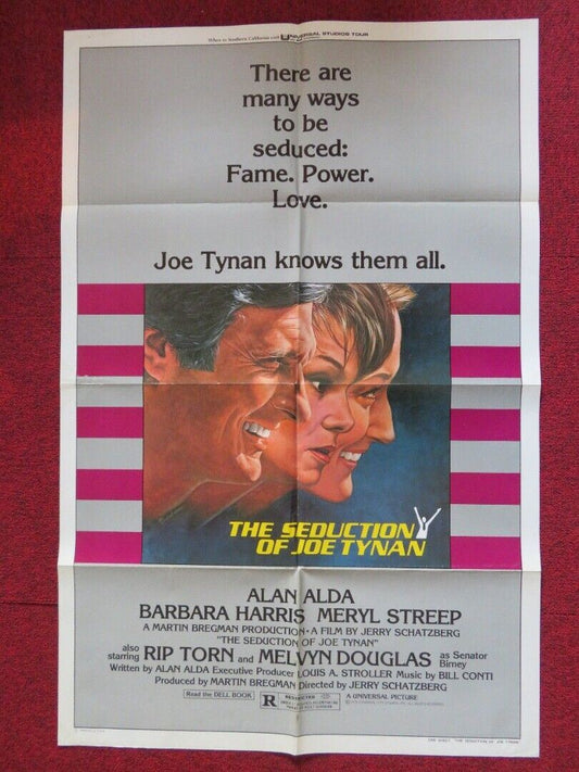 THE SEDUCTION OF JOE TYNAN FOLDED US ONE SHEET POSTER ALAN ALDA MERYL STREEP '79