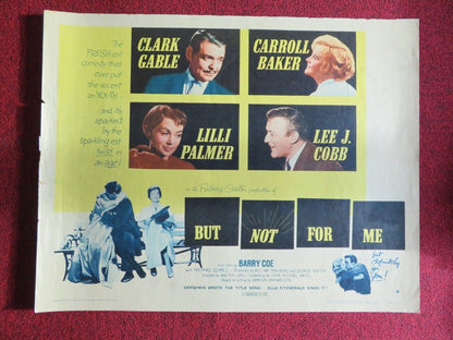 BUT NOT FOR ME US HALF SHEET (22"x 28")  POSTER CLARK GABLE CARROLL BAKER 1959