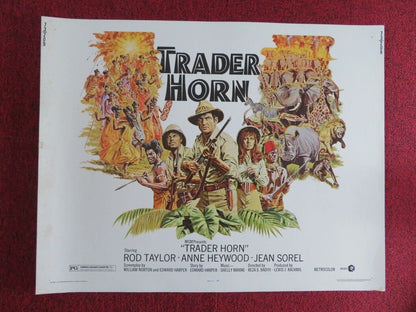 TRADER HORN US HALF SHEET (22"x 28")  POSTER ROD TAYLOR ANNE HEYWOOD 1973