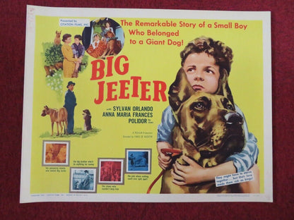 BIG JEETER  US HALF SHEET (22"x 28")  POSTER SYLVAN ORLANDO 1959