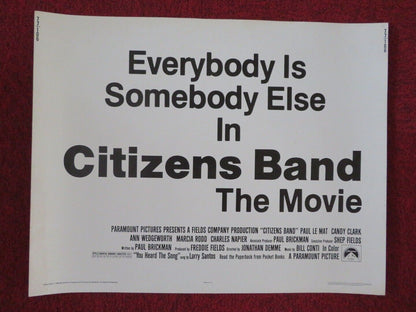 CITIZENS BAND US HALF SHEET (22"x 28")  POSTER PAUL LE MAT CANDY CLARK 1977