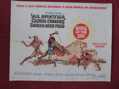 KINGS OF THE SUN US HALF SHEET (22"x 28")  POSTER YULE BRYNNER 1963