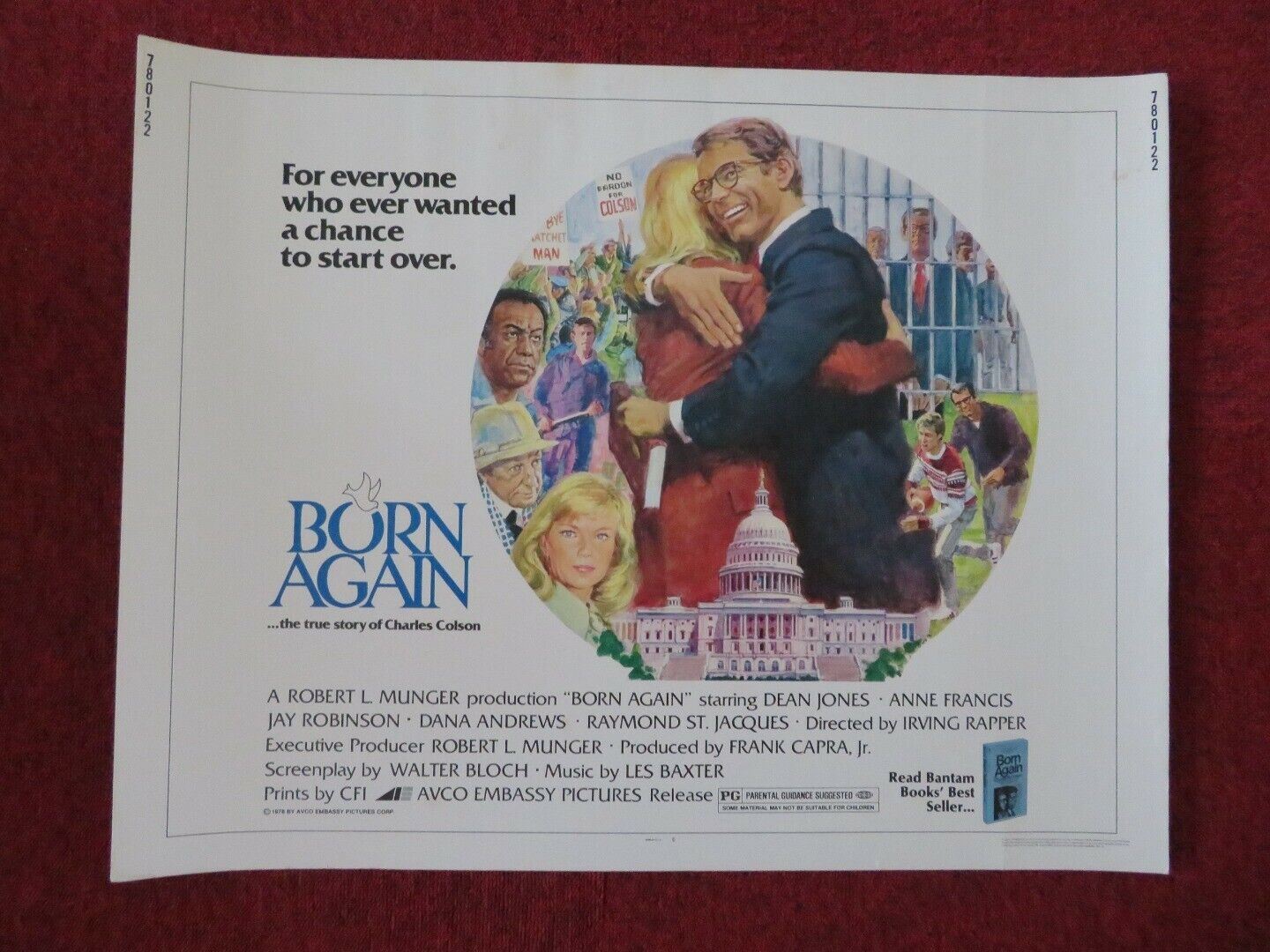 BORN AGAIN US HALF SHEET (22"x 28")  POSTER DISNEY DEREK NIMO 1978