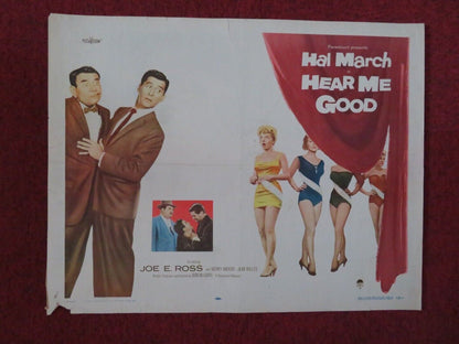 HEAR ME GOOD US HALF SHEET (22"x 28")  POSTER JOE E.ROSS HAL MARCH 1957