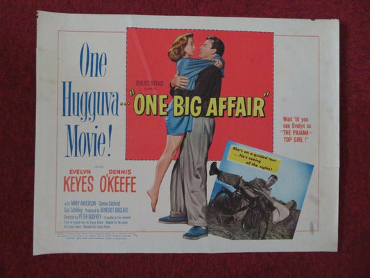 ONE BIG AFFAIR US HALF SHEET (22"x 28")  POSTER EVELYN KEYES DENNIS O'KEEFE 1952