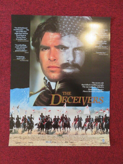 THE DECEIVERS US ROLLED (22"x17") POSTER PIERCE BROSNAN SHASHI KAPOOR 1988