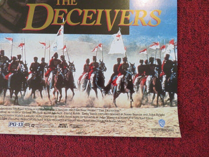 THE DECEIVERS US ROLLED (22"x17") POSTER PIERCE BROSNAN SHASHI KAPOOR 1988