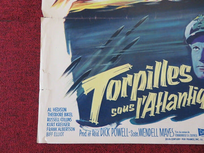 TORPILLES SOUS L'ATLANTIQUE / THE ENEMY BELOW FRENCH ROLLED (22"x18") POSTER