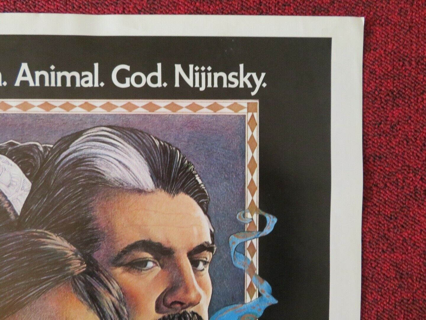 NIJINSKY US ROLLED (24"x17") POSTER ALAN BATES  GEORGE DE LA PENA 1980