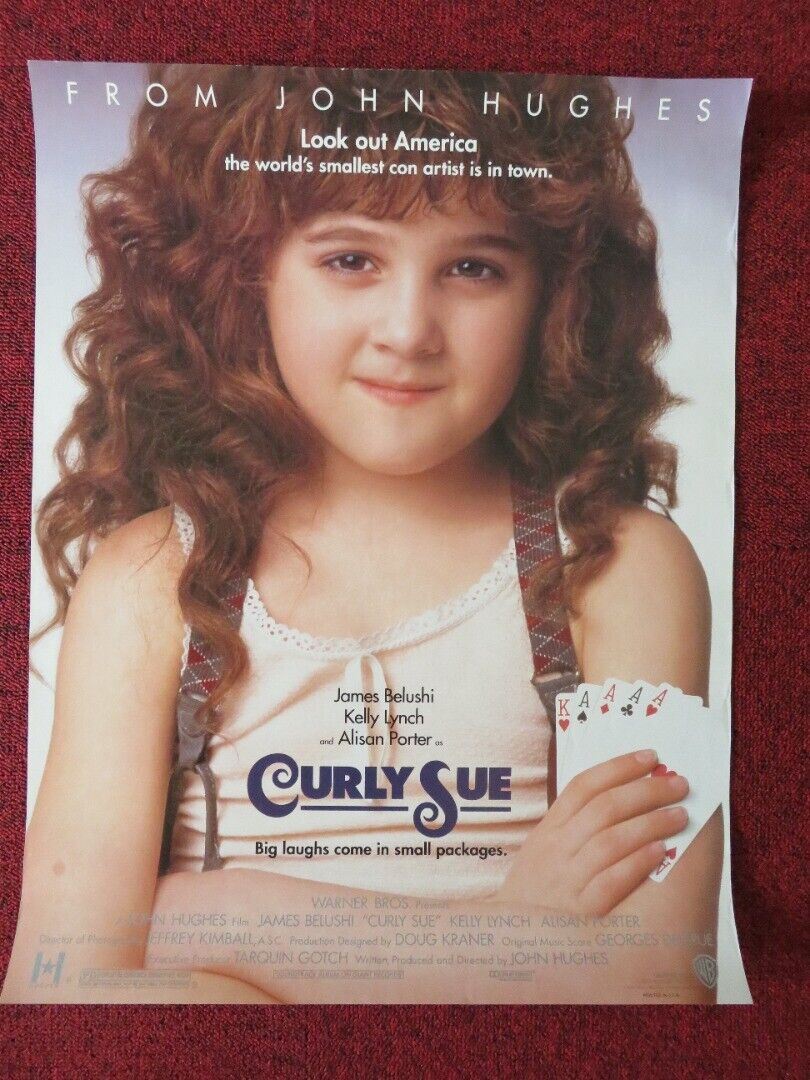 CURLY SUE US ROLLED (22"x17") POSTER JOHN HUGHES JIM BELUSHI  KELLY LYNCH 1991