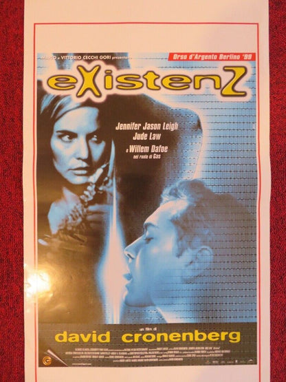 EXISTENZ  ITALIAN LOCANDINA (27.5"x13") POSTER JUDE LAW  1999