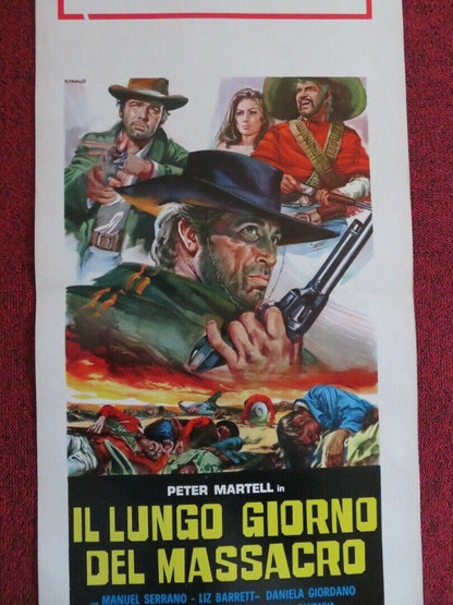 IL LUNGO GIORNO DEL MASSACRO ITALIAN LOCANDINA (27.5"x13") POSTER 1968