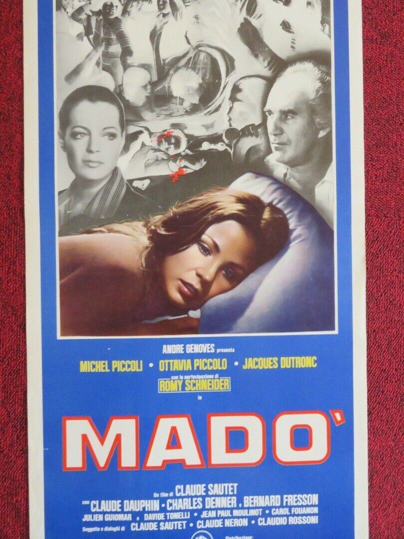 MADO   ITALIAN LOCANDINA (27.5"x13") POSTER MICHEL PICCOLI  1976