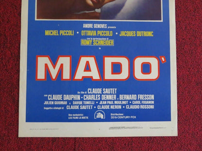 MADO   ITALIAN LOCANDINA (27.5"x13") POSTER MICHEL PICCOLI  1976