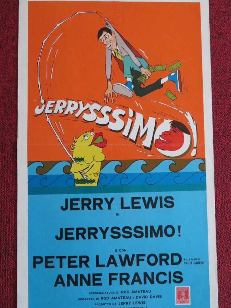 JERRYSSSIMO / Hook, Line and Sinker ITALIAN LOCANDINA (27.5"x13") POSTER  1969