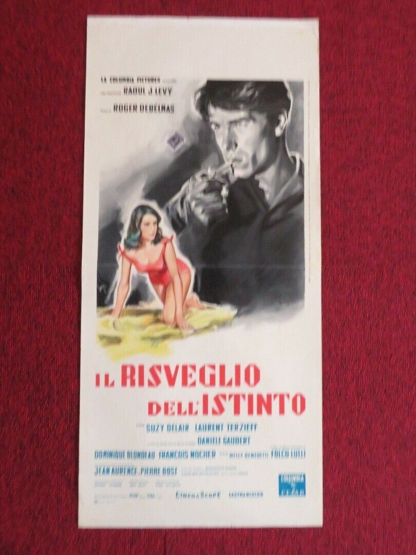 IL RISVEGLIO DELL'ISTINTO ITALIAN LOCANDINA (28"x13") POSTER  1962