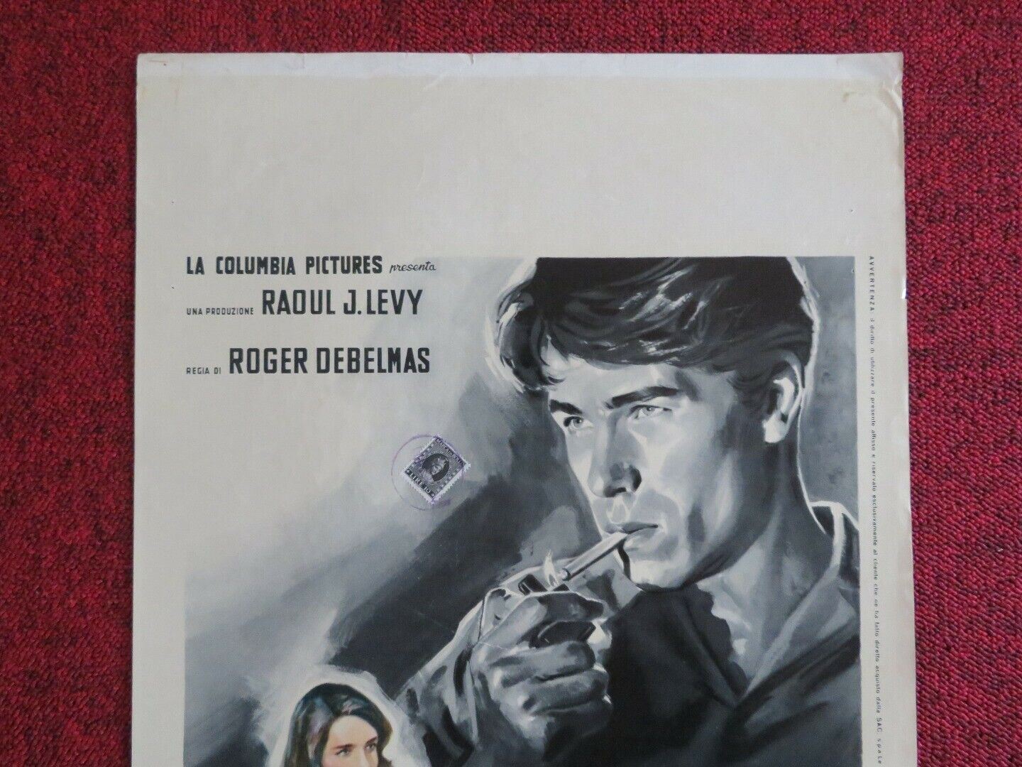 IL RISVEGLIO DELL'ISTINTO ITALIAN LOCANDINA (28"x13") POSTER  1962