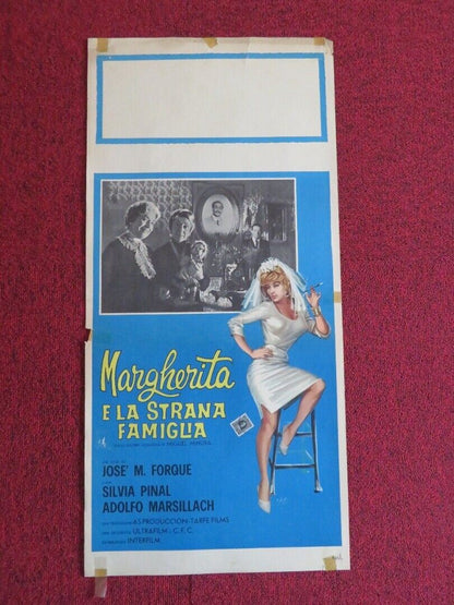 MARGHERITA E LA STRANA FAMIGLIA ITALIAN LOCANDINA (27.5"x13") POSTER  1960