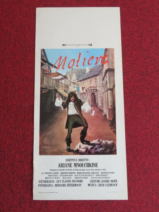 MOLIERE ITALIAN LOCANDINA (27.5"x12.5") POSTER ARIANE MNOUCHKINE 1979