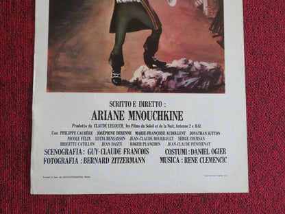 MOLIERE ITALIAN LOCANDINA (27.5"x12.5") POSTER ARIANE MNOUCHKINE 1979