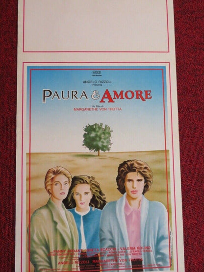 PAURA & AMORE / Three Sisters  ITALIAN LOCANDINA (27.5"x13") POSTER 1988