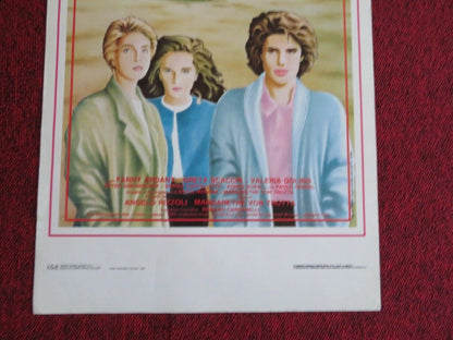 PAURA & AMORE / Three Sisters  ITALIAN LOCANDINA (27.5"x13") POSTER 1988