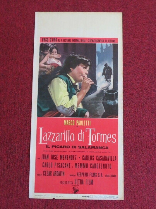 LAZZARILLO DI TORMES  ITALIAN LOCANDINA (27.5"x13.5")  POSTER 1964