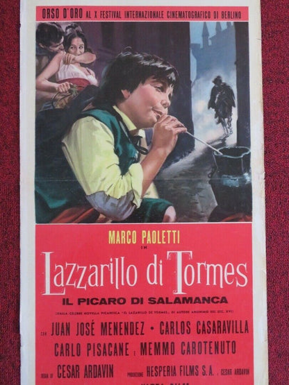 LAZZARILLO DI TORMES  ITALIAN LOCANDINA (27.5"x13.5")  POSTER 1964