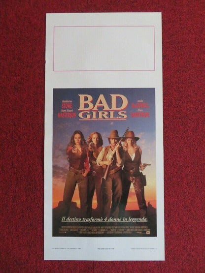 BAD GIRLS  ITALIAN LOCANDINA (27.5"x13") POSTER DREW BARRYMORE  1994