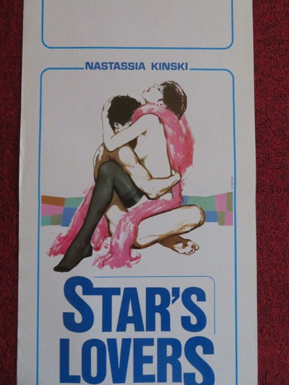 STAR'S LOVERS ITALIAN LOCANDINA (27.5"x13")  POSTER NASTASSIA KINSKI 1985