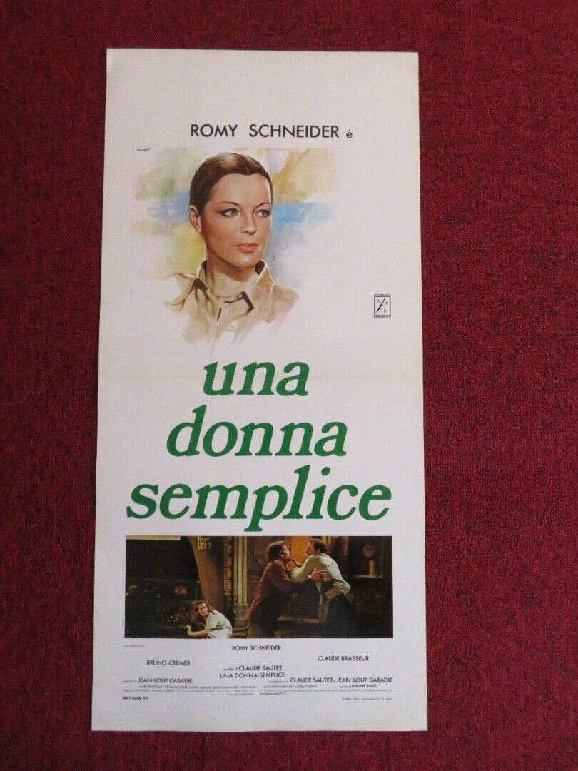 UNA DONNA SEMPLICE / A Simple Story  ITALIAN LOCANDINA (27.5"x13")  POSTER 1978