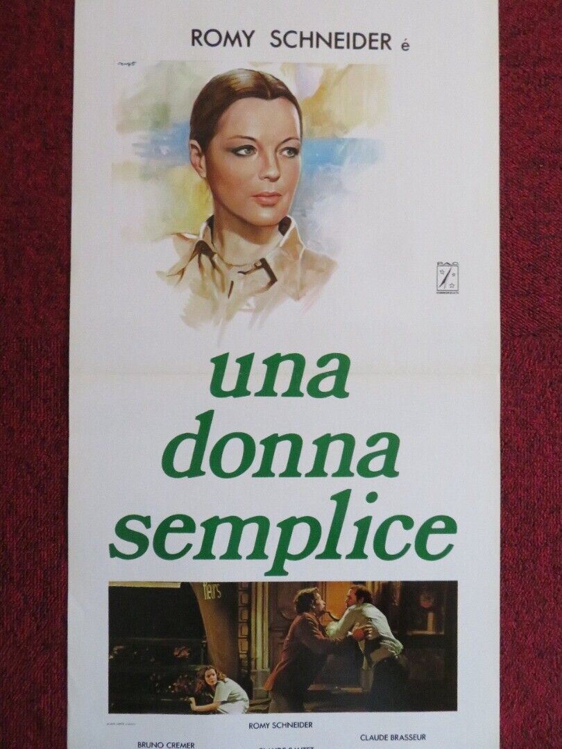 UNA DONNA SEMPLICE / A Simple Story  ITALIAN LOCANDINA (27.5"x13")  POSTER 1978