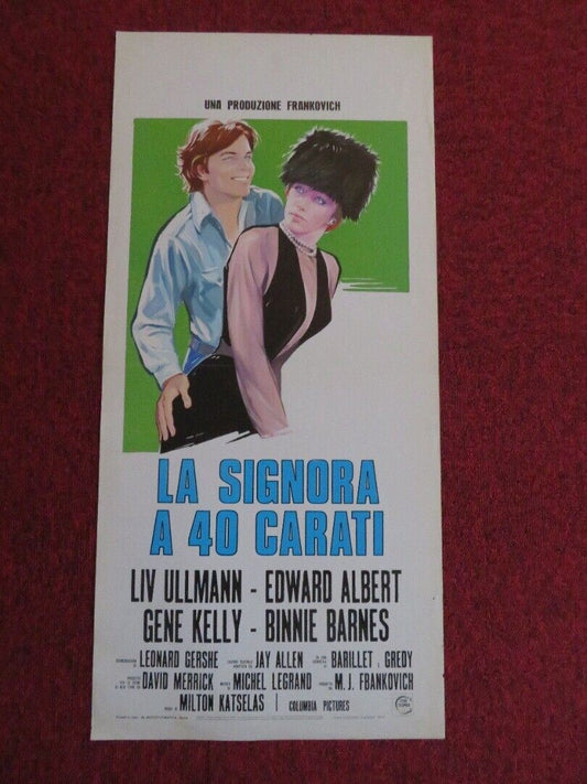 LA SIGNORA A 40 CARATI / 40 Carats ITALIAN LOCANDINA (27.5"x13")  POSTER 1974