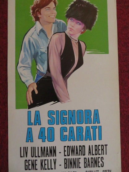 LA SIGNORA A 40 CARATI / 40 Carats ITALIAN LOCANDINA (27.5"x13")  POSTER 1974