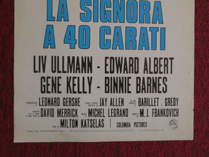 LA SIGNORA A 40 CARATI / 40 Carats ITALIAN LOCANDINA (27.5"x13")  POSTER 1974