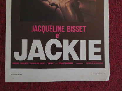 JACKIE / Believe in Me ITALIAN LOCANDINA (27.5"x13")  POSTER 1977