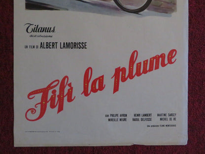 FIFI LA PLUME / Circus Angel  ITALIAN LOCANDINA (27.5"x13")  POSTER 1965