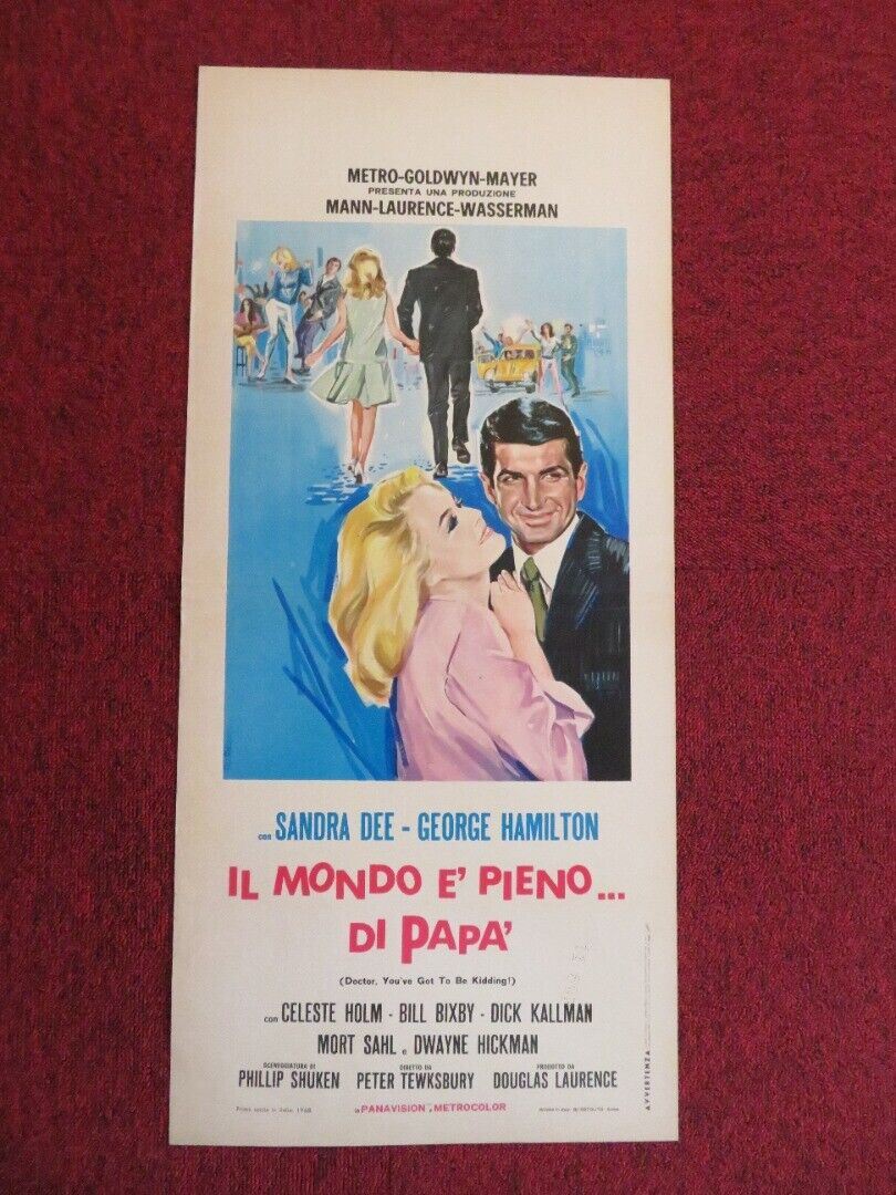 IL MONDO E' PIENO DI PAPA'  ITALIAN LOCANDINA (27.5"x13")  POSTER S DEE 1968