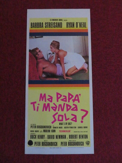 MA PAP' TI MANDA SOLA? ITALIAN LOCANDINA (27.5"x13")  POSTER 1972