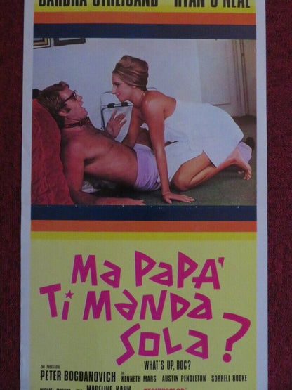 MA PAP' TI MANDA SOLA? ITALIAN LOCANDINA (27.5"x13")  POSTER 1972