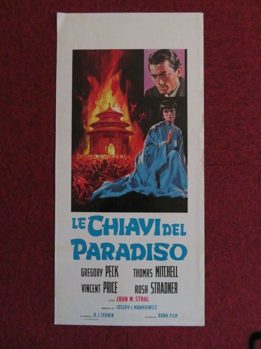 LE CHIAVI DEL PARADISO ITALIAN LOCANDINA (27.5"x13")  POSTER GREGORY PECK 1944