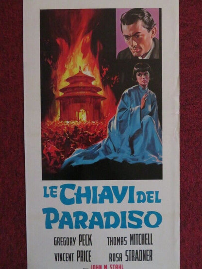 LE CHIAVI DEL PARADISO ITALIAN LOCANDINA (27.5"x13")  POSTER GREGORY PECK 1944